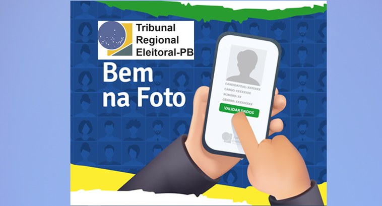 Painel retangular mostra banner ilustrativo do serviço Bem na Foto.