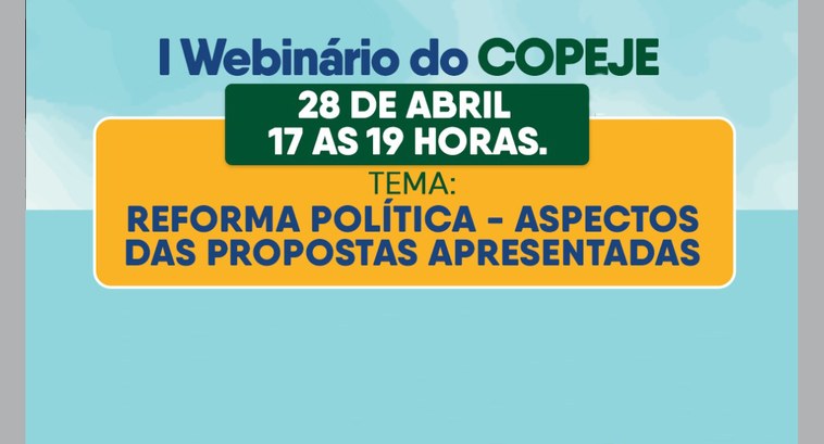 COPEJE promove I webinário